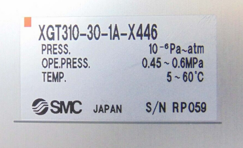 SMC XGT310-30-1A-X446 Slit Valve *new surplus - Tech Equipment Spares, LLC