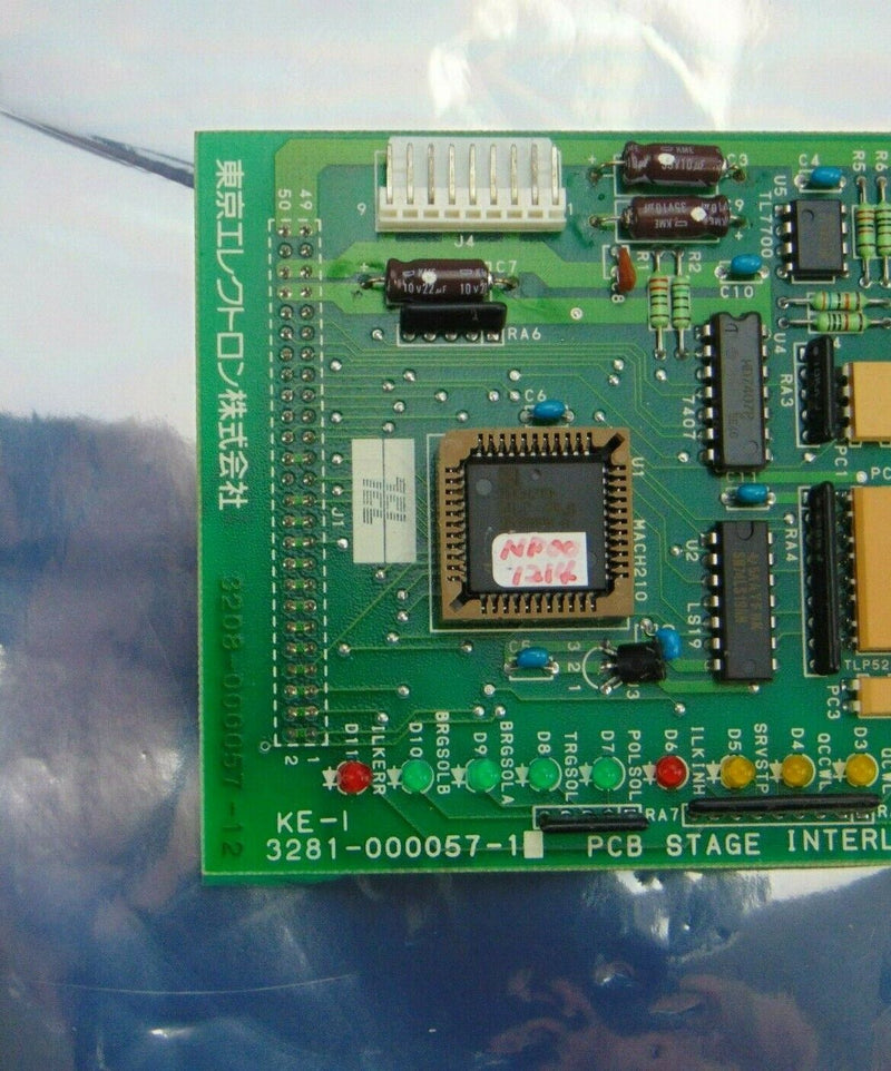TEL Tokyo Electron 3208-000057-12 PCB Stage Interlock Circuit Board *used workin - Tech Equipment Spares, LLC