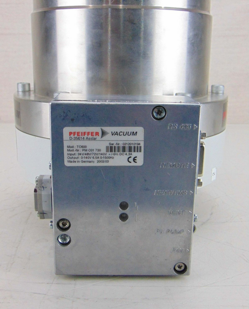 Pfeiffer TMH-521 Turbo Pump DN 160 ISO-K, 3P PM P02 840 G *used working - Tech Equipment Spares, LLC