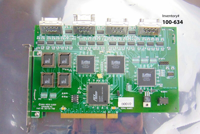 Veeco 203-05-716B Slider Superarm PCI Circuit Board *used working - Tech Equipment Spares, LLC