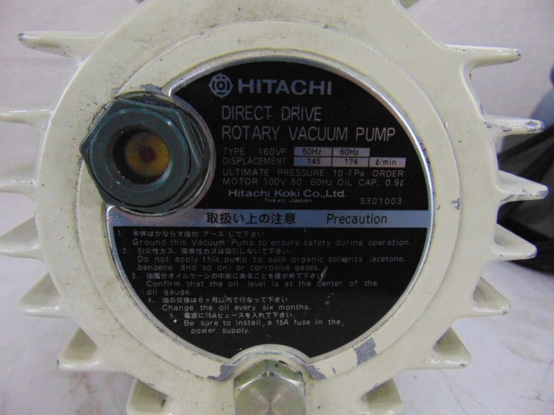 Hitachi CuteVac 160VP Direct Drive Rotary Vacuum Pump, lot of 4 *untested - Tech Equipment Spares, LLC