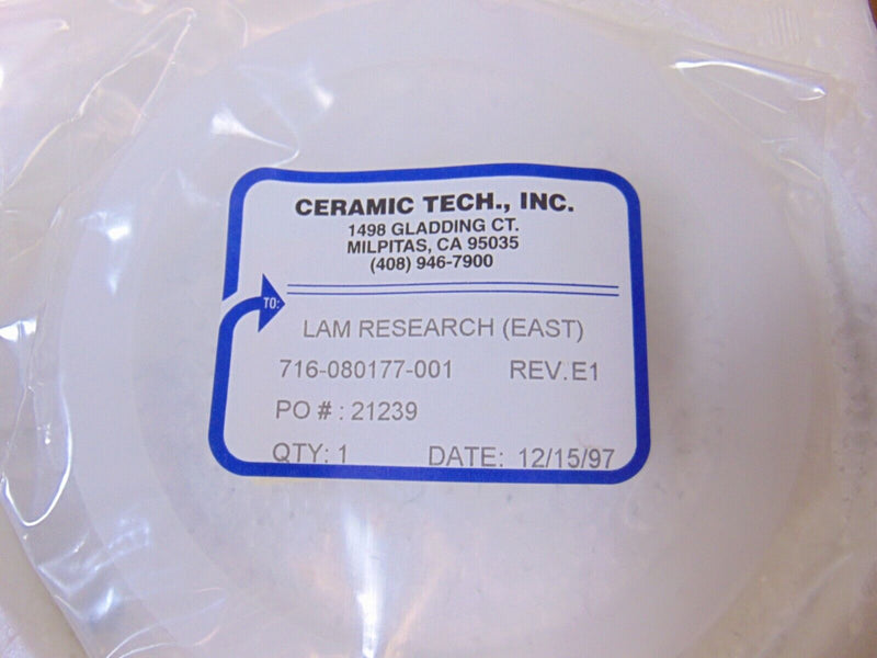 LAM Research 716-080177-001 Ring Focus 150mm R3-R5-1 *new surplus* - Tech Equipment Spares, LLC