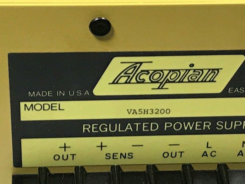 Acopian VA5H3200 Regulator Power Supply (new surplus) - Tech Equipment Spares, LLC