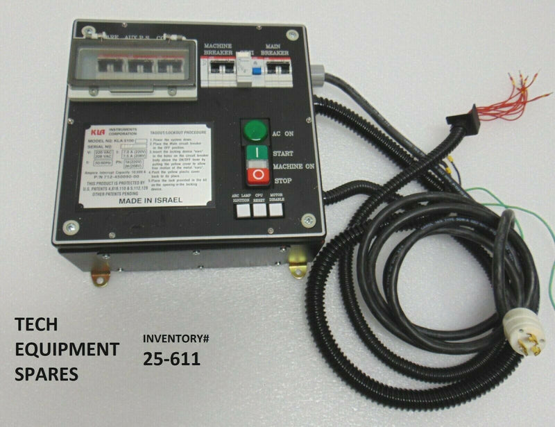 KLA Tencor 5100 Power Distribution Box KLA 5100 Overlay Inspection System *used - Tech Equipment Spares, LLC
