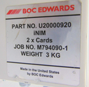 Edwards U20000920 Interface Module iNIM 2 x Cards *used working - Tech Equipment Spares, LLC