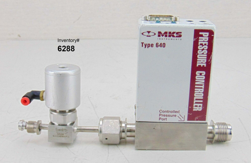 MKS 640A11TT1K62D Mass Flow Controller 10 Torr Swagelock 6LV-DABW4-P-C *working - Tech Equipment Spares, LLC