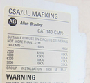AB Allen Bradley CAT 140-CMN-4000 Circuit Breaker 40 Amp, lot of 6 *used working - Tech Equipment Spares, LLC
