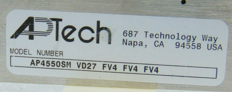 APTech AP4550XM VDS7 FV4 FV4 FV4 Monoblock Stainless Steel Valve *used working - Tech Equipment Spares, LLC