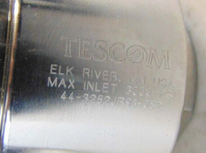 Tescom 44-3262JR91-082 Regulator, Inlet 3000 PSI, Outlet 100 PSI (lot of 2) - Tech Equipment Spares, LLC