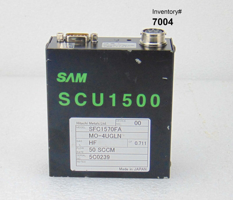 SAM SCU1500 SFC1570FA Controller, HF, 50 SCCM *used working - Tech Equipment Spares, LLC