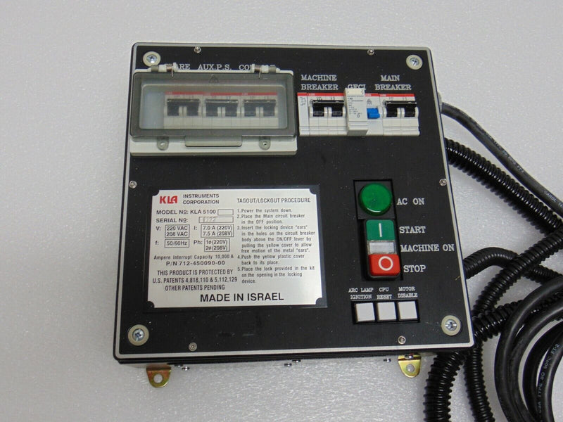 KLA Tencor 5100 Power Distribution Box KLA 5100 Overlay Inspection System *used - Tech Equipment Spares, LLC