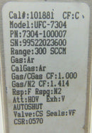 Unit UFC-7304 7304-100007 Mass Flow Controller 300sccm Ar 7300 *used working - Tech Equipment Spares, LLC