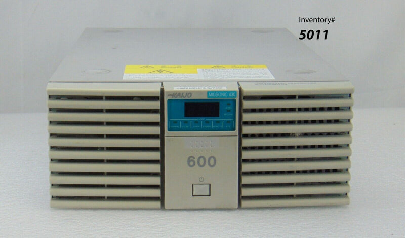 Kaijo 600 67101 Midsonic 430 Ultrasonic Generator *used working* - Tech Equipment Spares, LLC