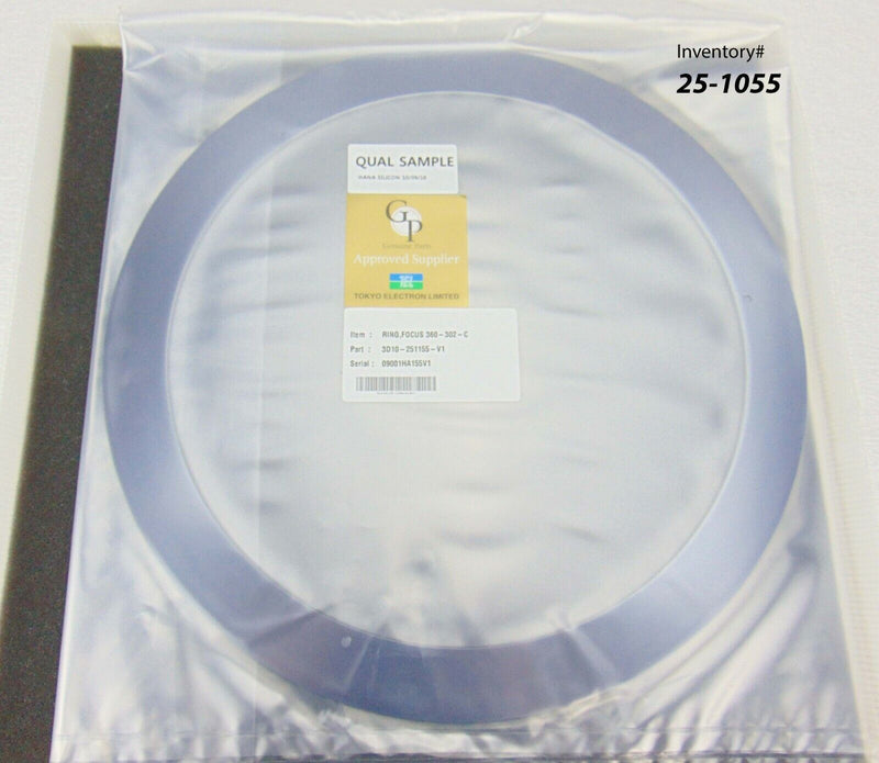 TEL Tokyo Electron Limited 3D10-251155-V1 Ring Focus 360-302-C *new surplus - Tech Equipment Spares, LLC