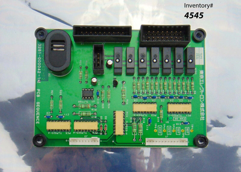 TEL Tokyo Electron 3281-000042-13 PCB Sequence Circuit Board *used working - Tech Equipment Spares, LLC