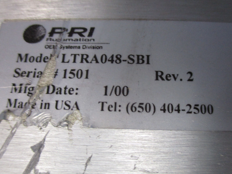 PRI LTRA048-SBI Robot Rail (used working, 90 day warranty) - Tech Equipment Spares, LLC