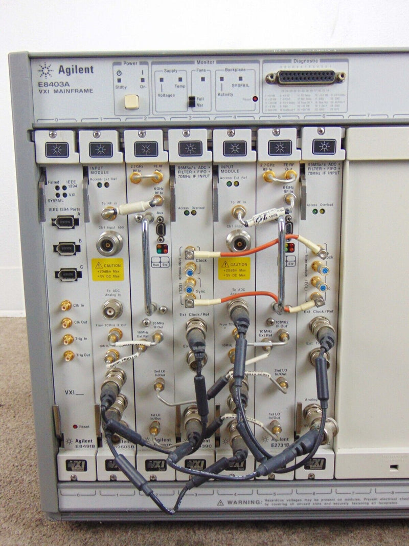 Agilent E8403A VXI Mainframe E8491B 89605B E2731B E1439C *untested, sold as-is - Tech Equipment Spares, LLC