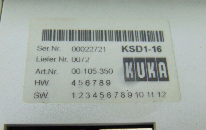 Kuka KSD1-16 E93DA552I4B531 00423969 Servo Drive, lot of 3 *used working - Tech Equipment Spares, LLC