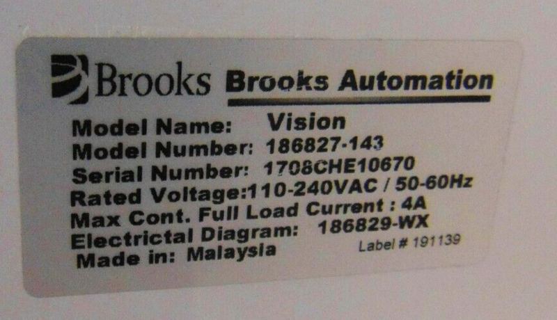 Brooks Vision 186827-143 Load Port ***new surplus, being sold as-is*** - Tech Equipment Spares, LLC