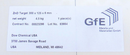 Gfe 00023296 ZnO Target 300mm x 125mmx 6mm *new surplus*new surplus - Tech Equipment Spares, LLC