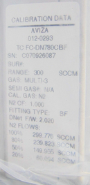 Aera TC FC-DN780CBF Mass Flow Controller 300sccm N2 *new surplus - Tech Equipment Spares, LLC