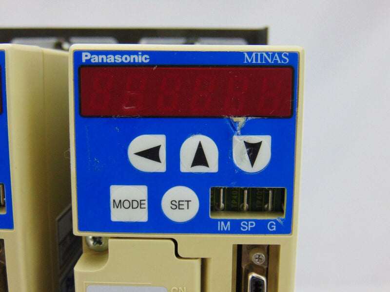 Panasonic Minas MSD MSD011A1XX05 AC Servo Driver (Qty. 2) TEL Tokyo Electron - Tech Equipment Spares, LLC