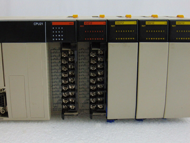 Omron Sysmac CQM1 Programmable Controller A203 CPU21 ID212 OD212    *used workin - Tech Equipment Spares, LLC