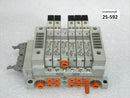 SMC VV5Q11-06-DAM00667 Pneumatic Manifold VQ1200Y-5-X35 VVQ-1000, 6 Space - Tech Equipment Spares, LLC