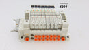 SMC VV5011-08-DAJ00155 VQ1200Y-5-X35 VQ1300Y-5 VVQ1000-10A-1 Manifold 8 solenoid - Tech Equipment Spares, LLC