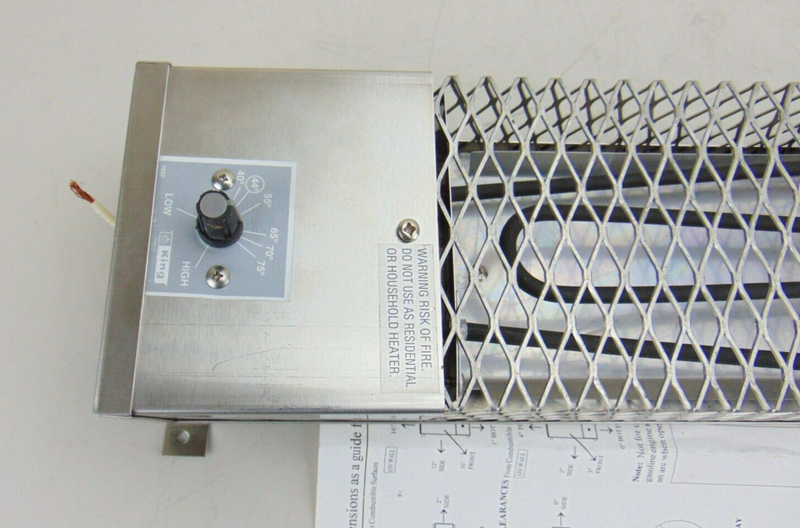 King Electrical U12100 Pump House Heater *new surplus - Tech Equipment Spares, LLC