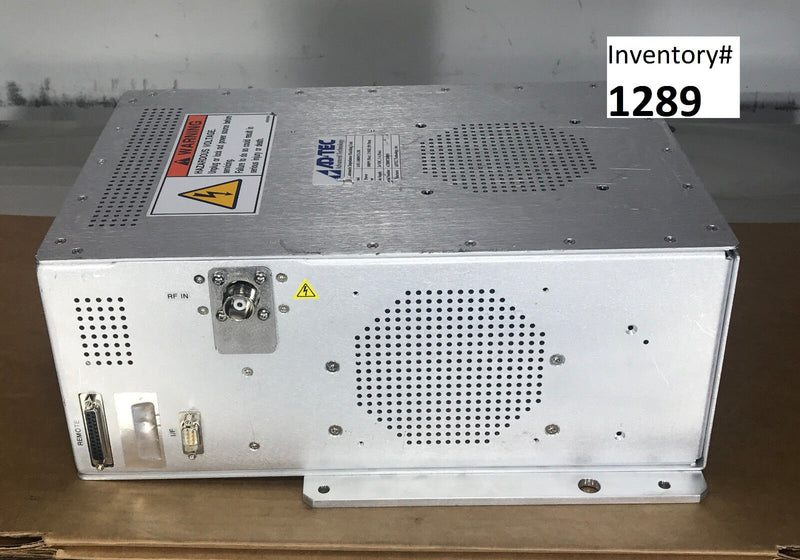 AD Tec AMU-1000MTS-2M Automatic Impedance Matching Unit 1000 W 2 MHz - Tech Equipment Spares, LLC