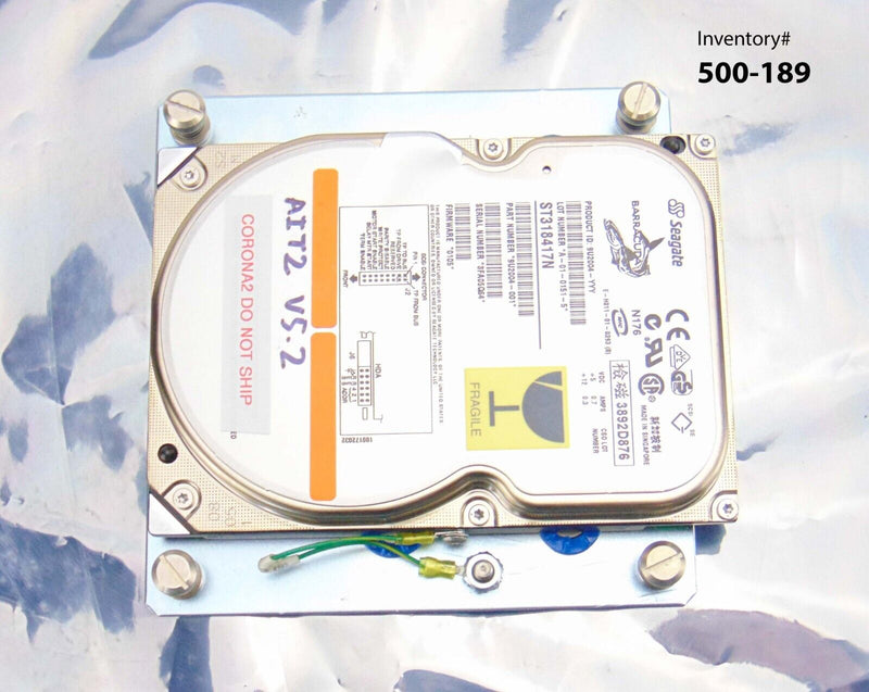 KLA Tencor AIT2 V5.2 Hard Drive *used working - Tech Equipment Spares, LLC