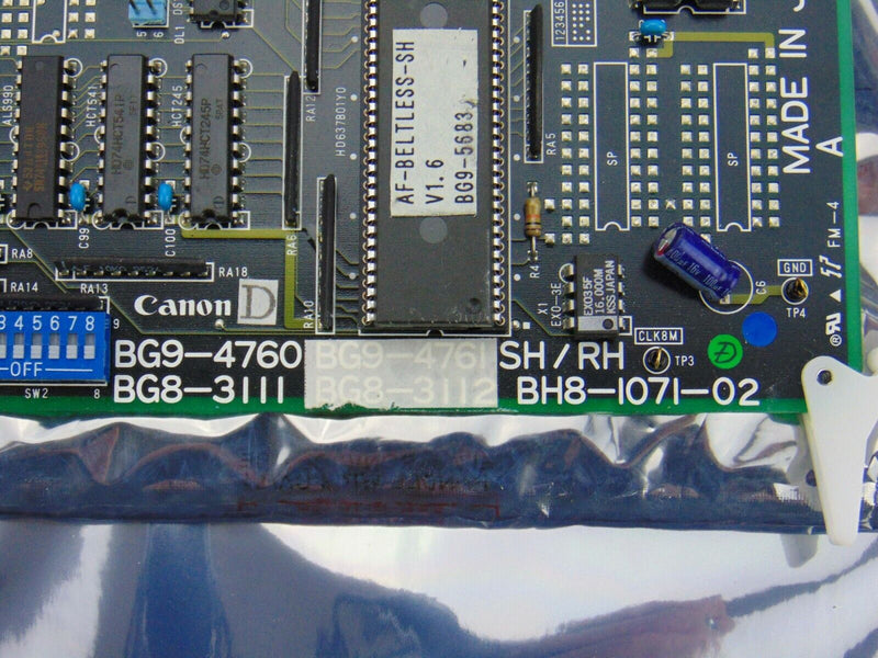 Canon SH/RH PCB BH8-1071-02 BG9-4760 BG8-3111 Circuit Board *used working - Tech Equipment Spares, LLC