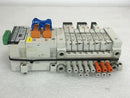 SMC EX120-SDN1-X2 VVQ1000-10A-1 VQ1101N-5-Q Pneumatic Manifold DeviceNet,8 space - Tech Equipment Spares, LLC