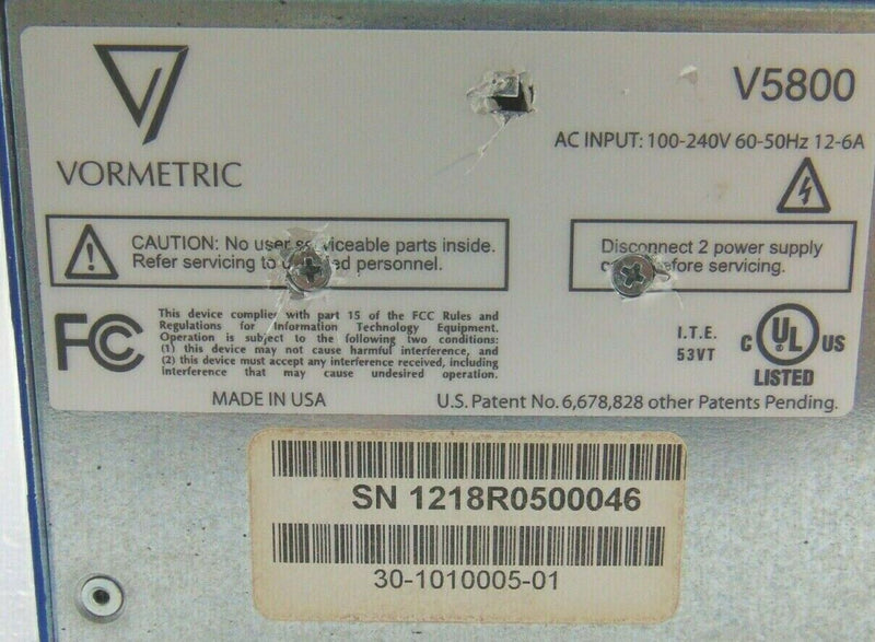 Thales Vormetric V5800 Data Security Platform *new surplus, 90-day warranty - Tech Equipment Spares, LLC