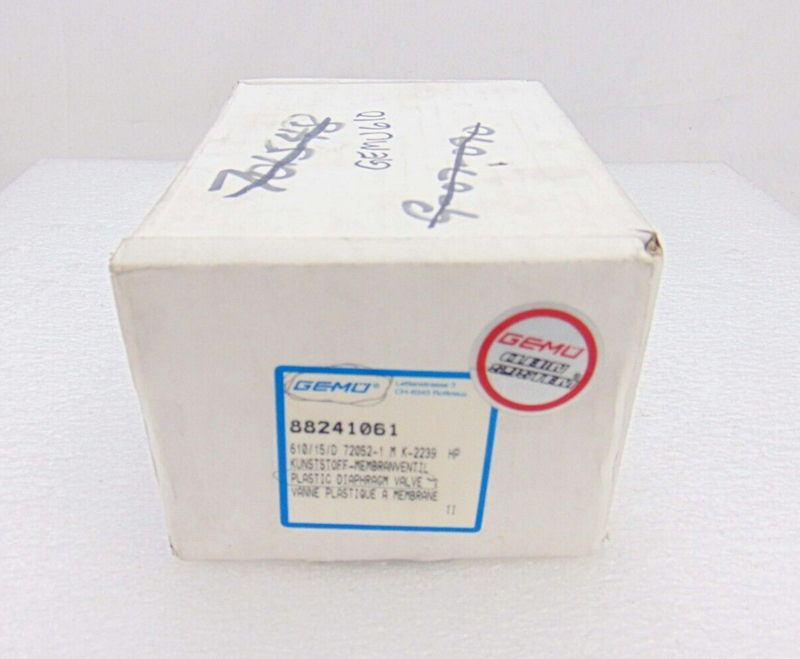GEMU ICH-8824106-00-134199 Plastic Diaphragm Valve *new surplus - Tech Equipment Spares, LLC