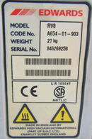 Edwards RV8 Pump, 220-240V *used tested working - Tech Equipment Spares, LLC