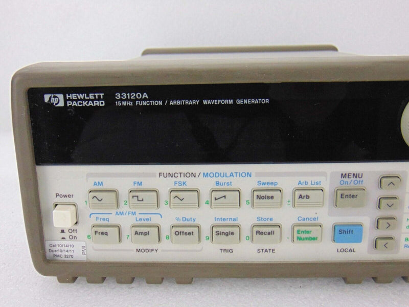 Hewlett Packard 33120A 15MHz Function Arbitrary Waveform Generator *used working - Tech Equipment Spares, LLC