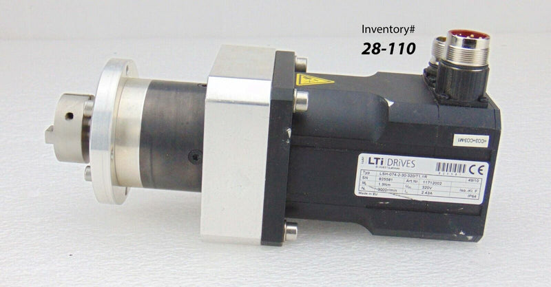LTi LSH-074-2-30-320/T1,1R Servo Motor *used working - Tech Equipment Spares, LLC