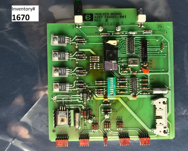 Electroglas 244190-001 Indexer Board PCB Circuit Board  Rev E *Used Working* - Tech Equipment Spares, LLC