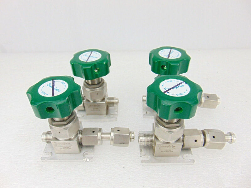 Swagelok SS-DSVCR4 Manual Stainless Steel Valve, lot of 4 *used working - Tech Equipment Spares, LLC