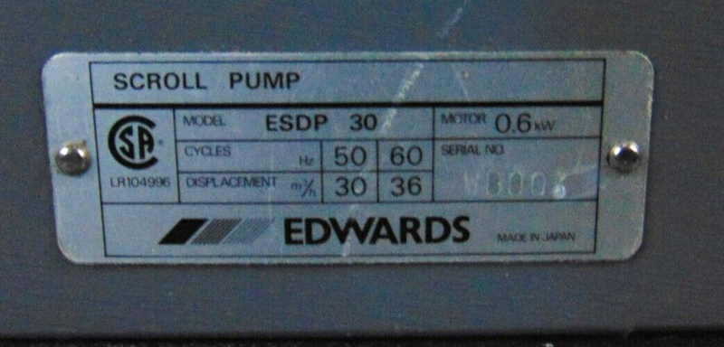 Edwards ESDP 30 Scroll Pump *tested working - Tech Equipment Spares, LLC