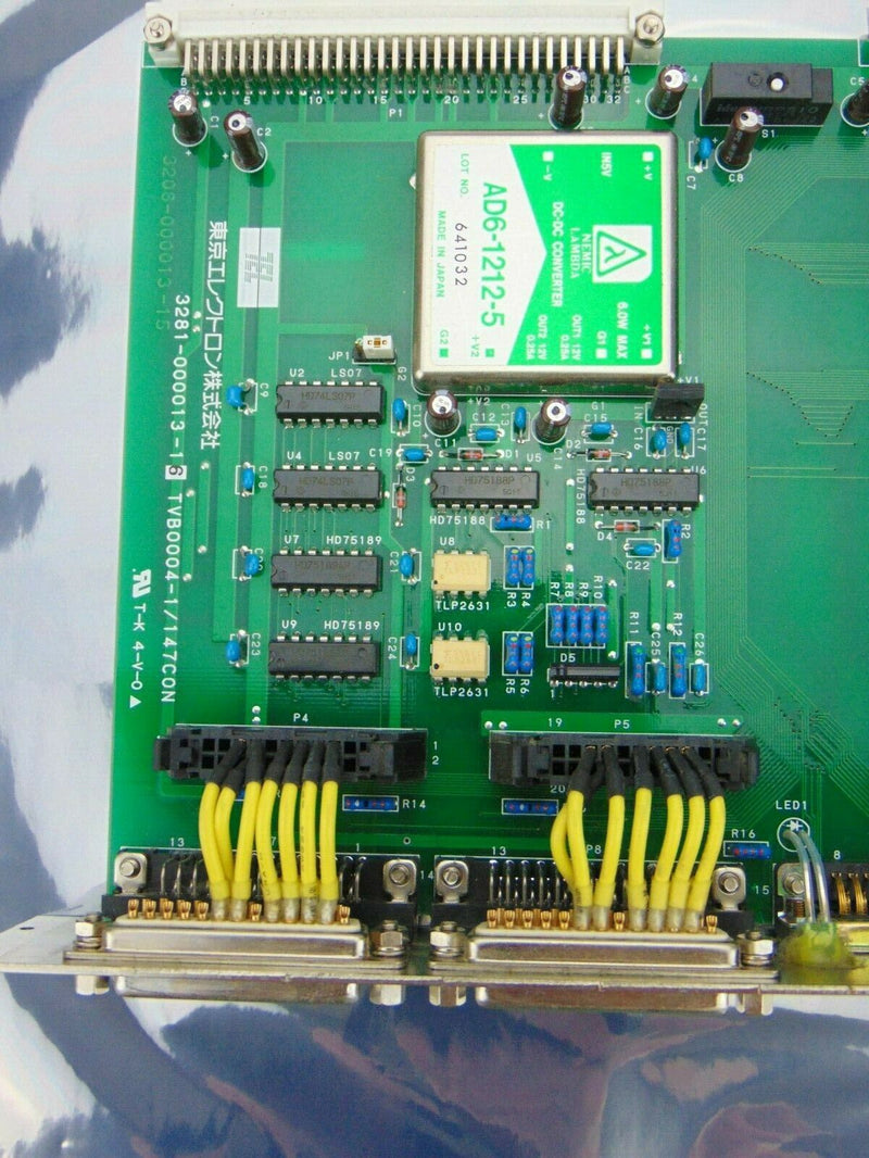TEL Tokyo Electron TVB00004-1/147CON 3208-000013-16 PCB Circuit Board *used work - Tech Equipment Spares, LLC