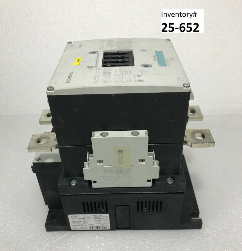 Siemens 60947-4-1 Sirius Contactor 275 Amp 1000V 3 Pole (Used Working) - Tech Equipment Spares, LLC