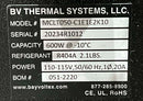 Bay Voltex BV Thermal System MCLT050-C1E1E2K10 Chiller Air Cooler *used working - Tech Equipment Spares, LLC