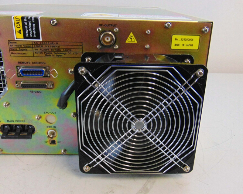 ADTec AX-2000EUll-N AX-2000EUll RF Generator *untested, sold as-is - Tech Equipment Spares, LLC
