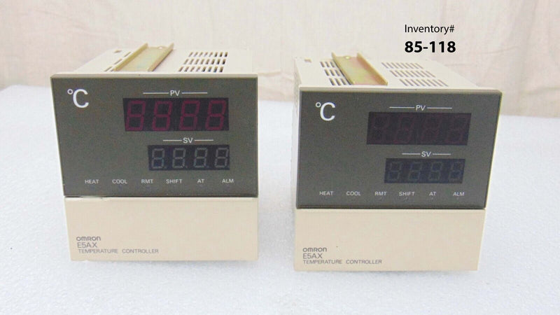 Omron E5AX-VAA02 Temperature Controller, lot of 2 *used working - Tech Equipment Spares, LLC
