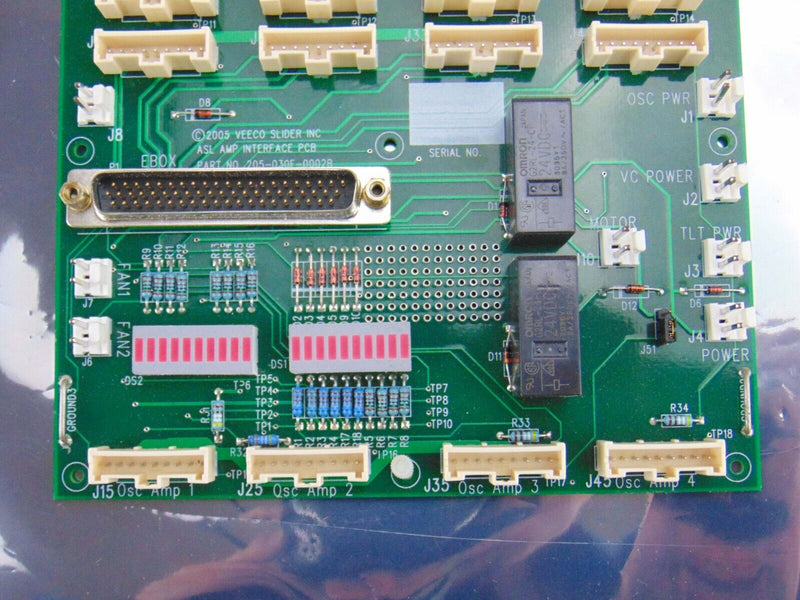 Veeco 205-030E-0002B ASL Interface PCB *used working - Tech Equipment Spares, LLC
