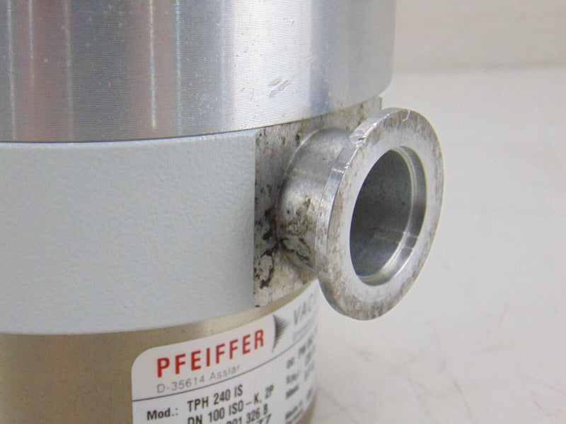 Pfeiffer TPH-240-IS DN 100 ISO-K 2P Turbo Pump *used working - Tech Equipment Spares, LLC