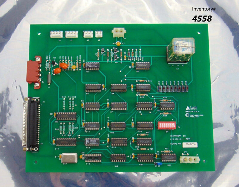 LAM 810-17012-001 Rev D Heartbeat BD PCB Circuit Board *used working - Tech Equipment Spares, LLC